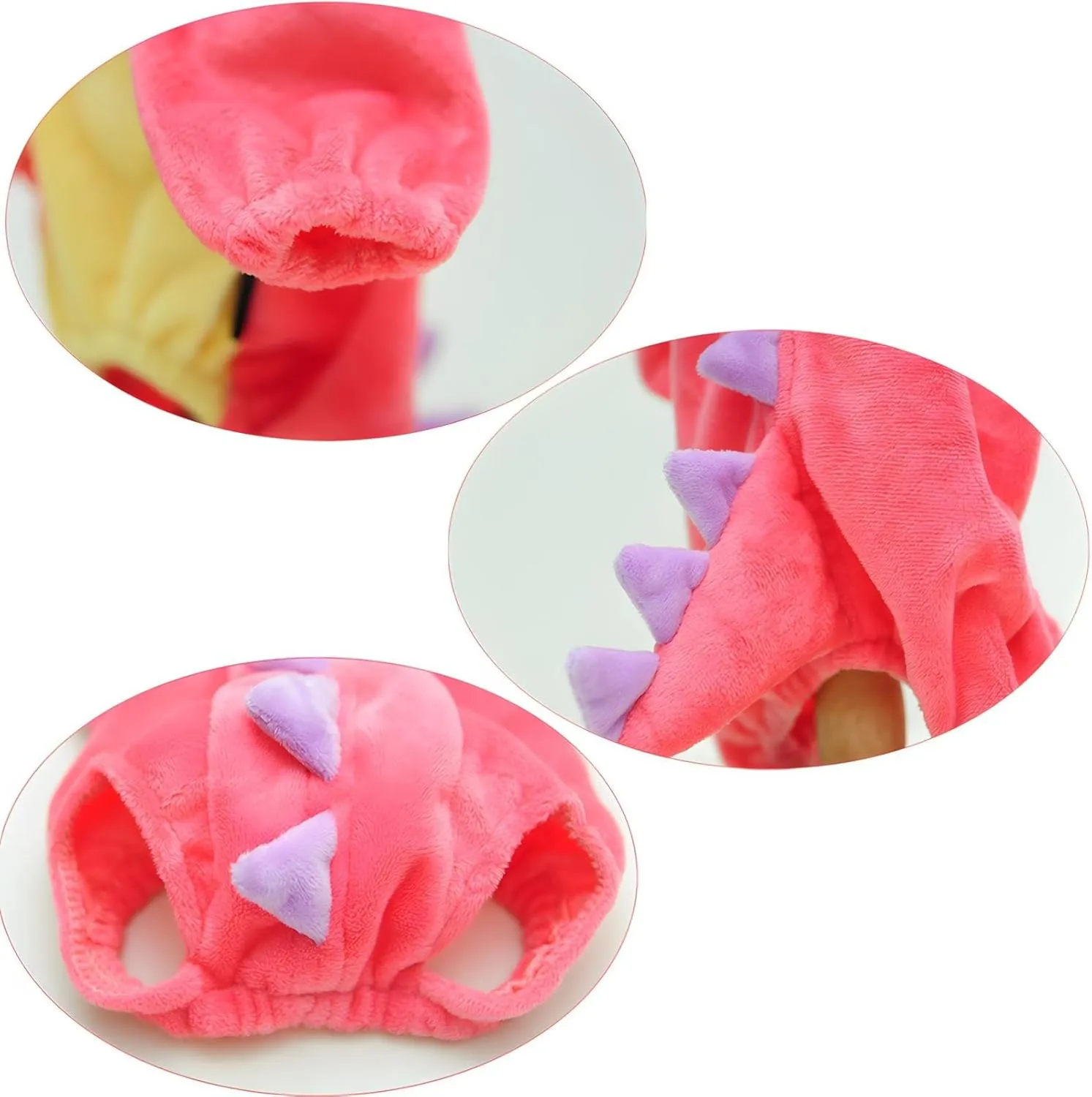 NACOCO Dog Dinosaur Design Costume Green Pet Clothes for Medium & Large Dog(Pink, 3XL)