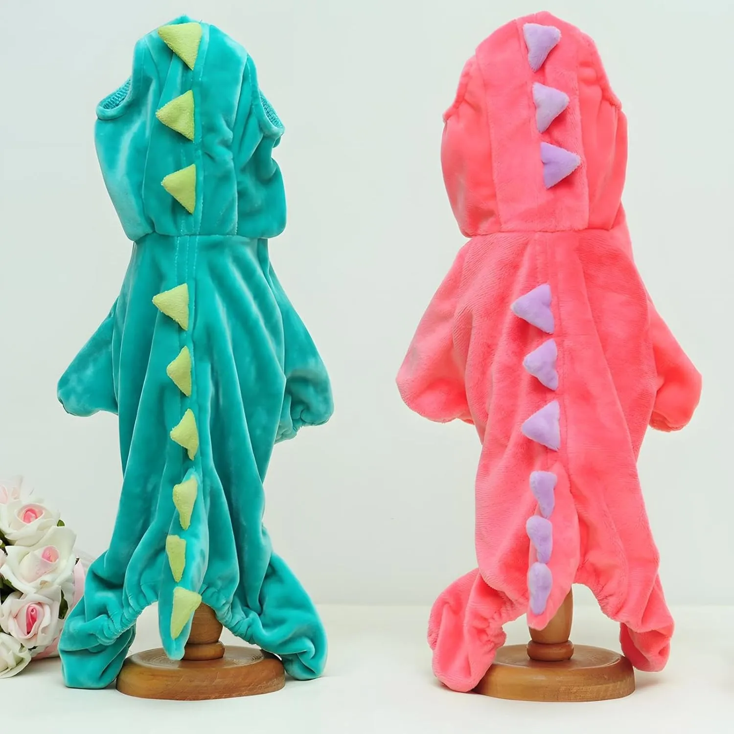 NACOCO Dog Dinosaur Design Costume Green Pet Clothes for Medium & Large Dog(Pink, 3XL)