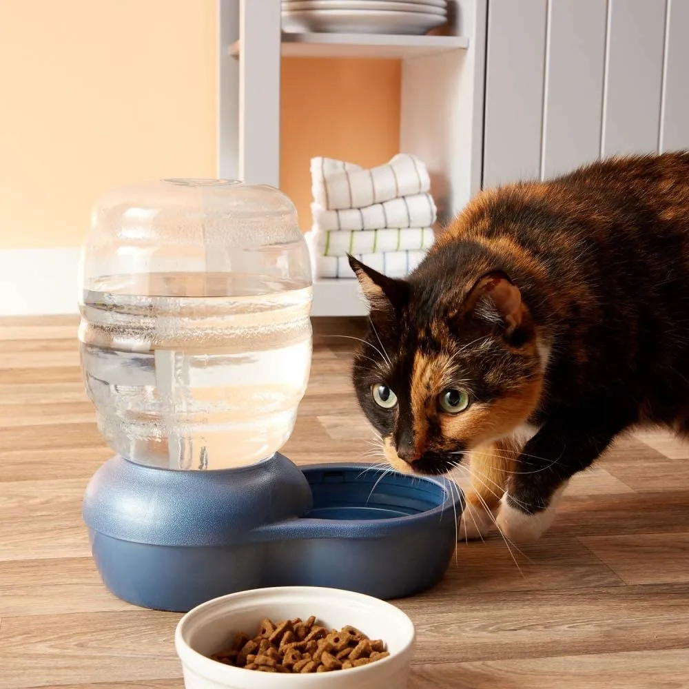 New Replendish Gravity Waterer w/ Microban, 1.9L/.5 Gallon! Blue!