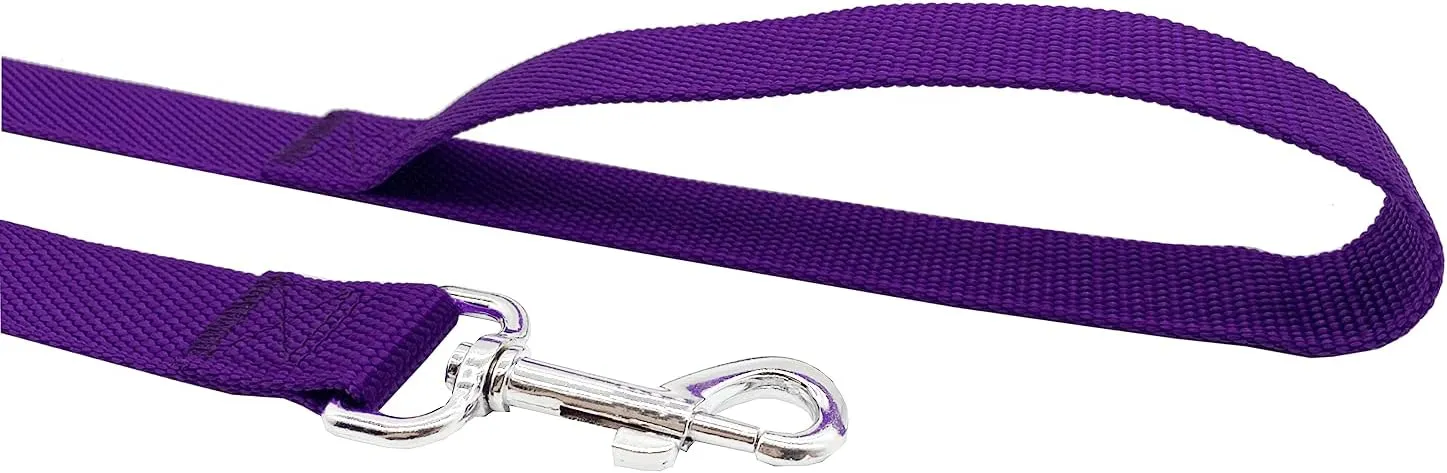 Nylon Dog Training Leash, Traction Rope, 4Foot /5 Ft /6 Feet Long, 5/8 inch 3/4 Inch 1 Inch Wide, for Small and Medium Dogs