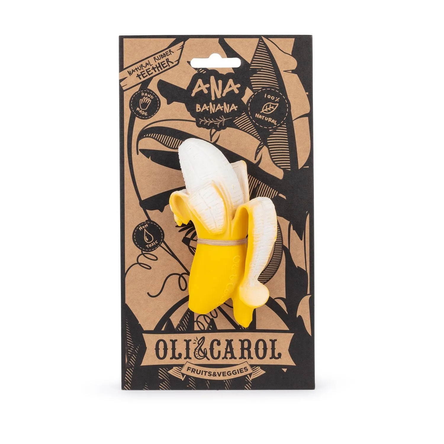 Oli & Carol Ana Banana Natural Rubber Teether