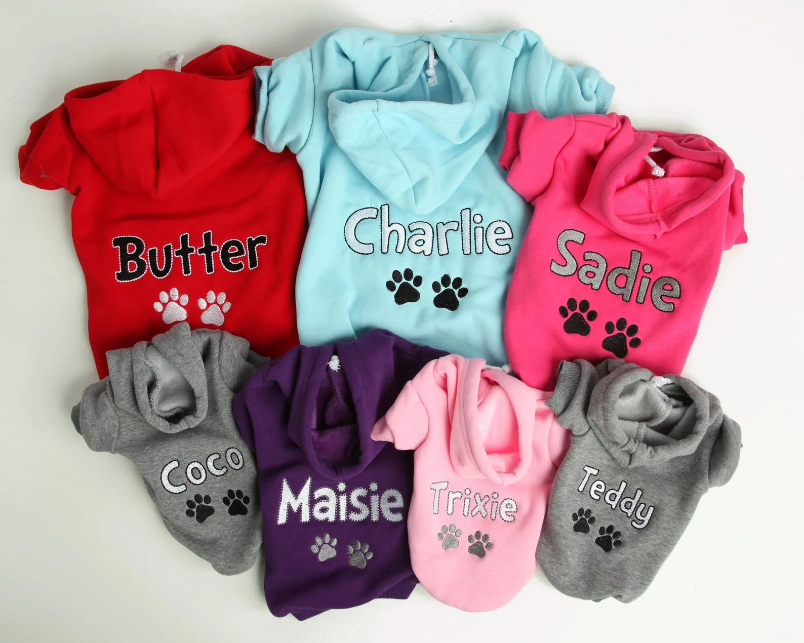 Personalized Dog Hoodie - Embroidered Name Pet Hoodie - Personalized Dog Sweatshirt - Puppy Clothing - Personalized Dog Clothes Outdoor Dog