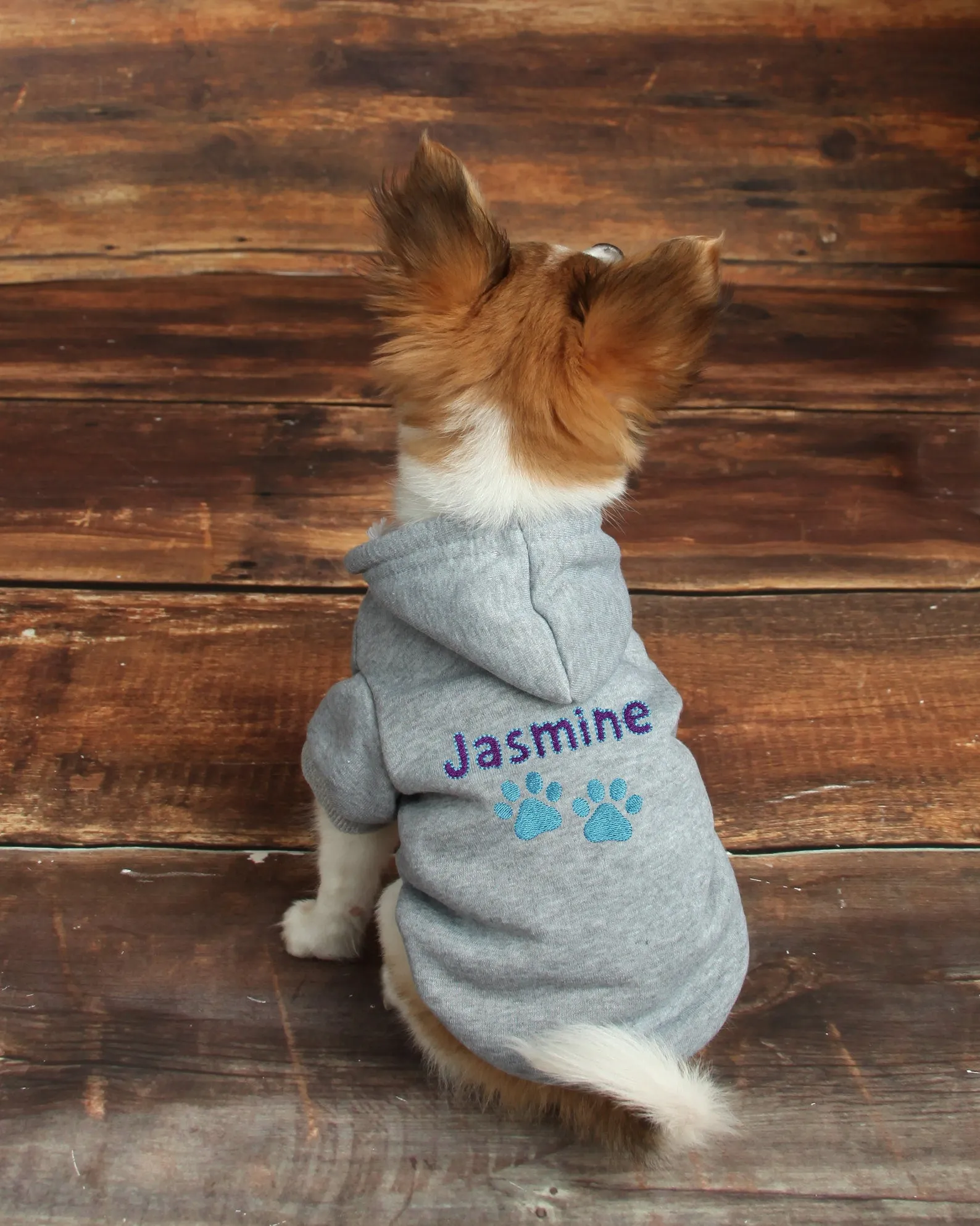 Personalized Dog Hoodie - Embroidered Name Pet Hoodie - Personalized Dog Sweatshirt - Puppy Clothing - Personalized Dog Clothes Outdoor Dog