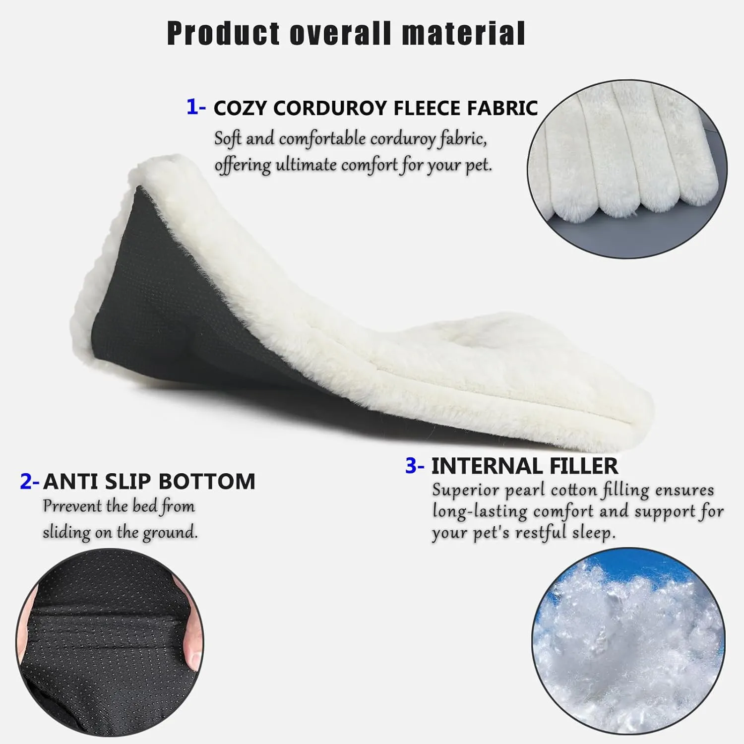 Pet Bed Extra Small 12 x 18 for Crate or Cage Fits Tiny Dogs And Indoor Cats With Rabbit,Washable XS Puppy Crate Bed Comfy Kennel Pad Anti-Slip Doggy Sleeping Mat Cushion for Mini Small Breeds,Cream