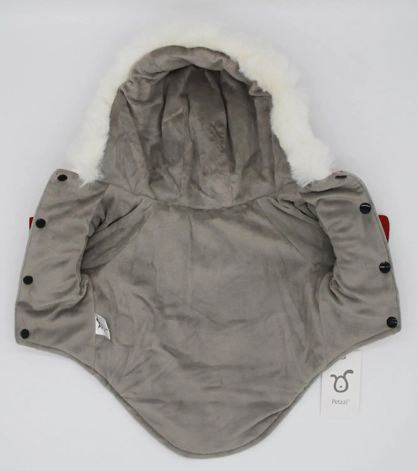 Pet Warm Dog Coat for Winter Dog Clothes Hooded Dog Jacket for Small Puppies Medium Large Dog Cat Clothes Insulated Padded Snow Jacket for Cold Weather Faux Fur (XX-Large, Dark Red)