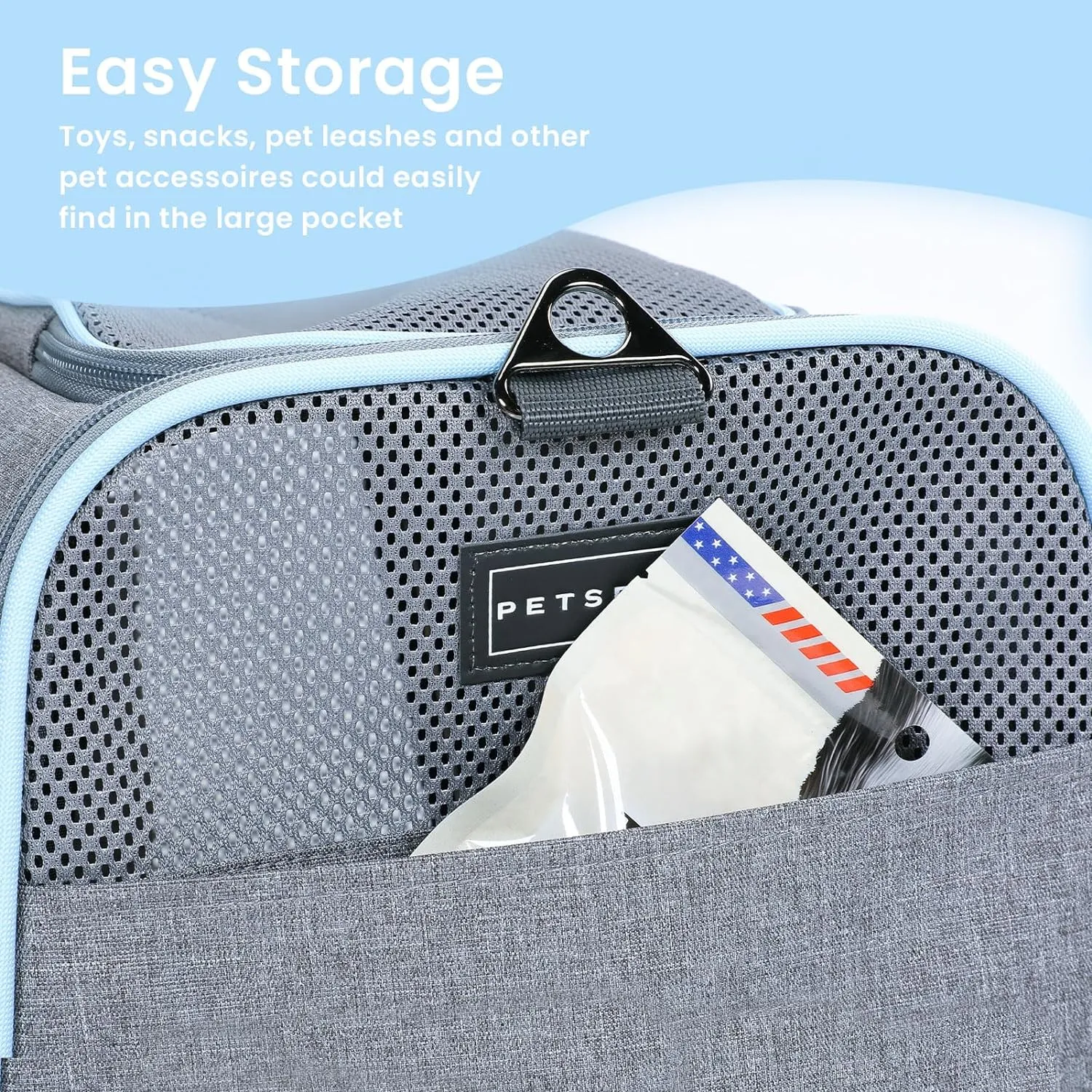 PETSFIT Expandable Cat Carrier Small Dog Carriers Airline with 2 Extension