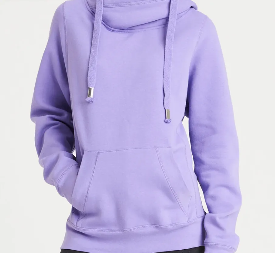 Plain Luxury Cowl Neck Hoodie Unisex