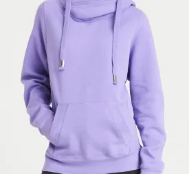 Plain Luxury Cowl Neck Hoodie Unisex