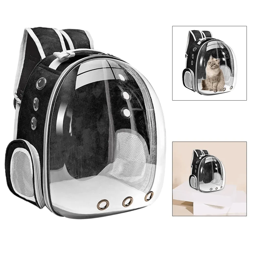 Portable Pet Carrier Travel Breathable Backpack Dogs And Cats Puppy Waterproof Transparent Breathable Space Bag