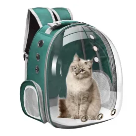 Portable Pet Carrier Travel Breathable Backpack Dogs And Cats Puppy Waterproof Transparent Breathable Space Bag