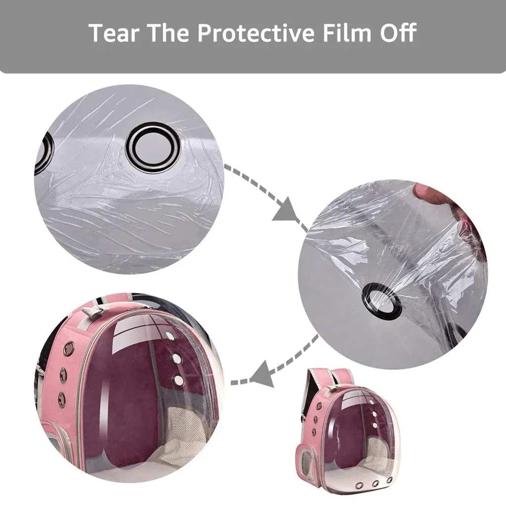 Portable Pet Carrier Travel Breathable Backpack Dogs And Cats Puppy Waterproof Transparent Breathable Space Bag