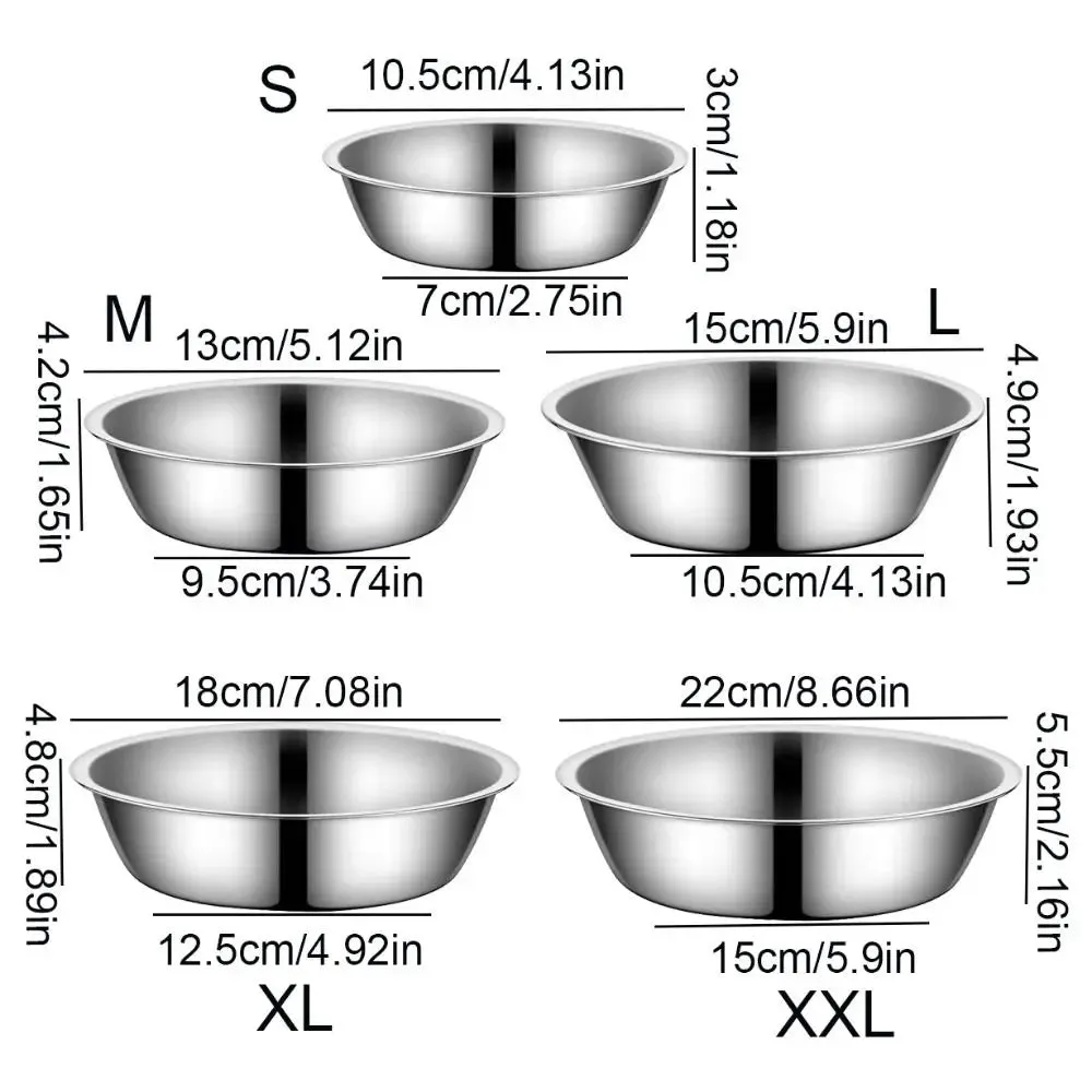 Premium Stainless Steel Pet Bowl for Dogs and Cats
