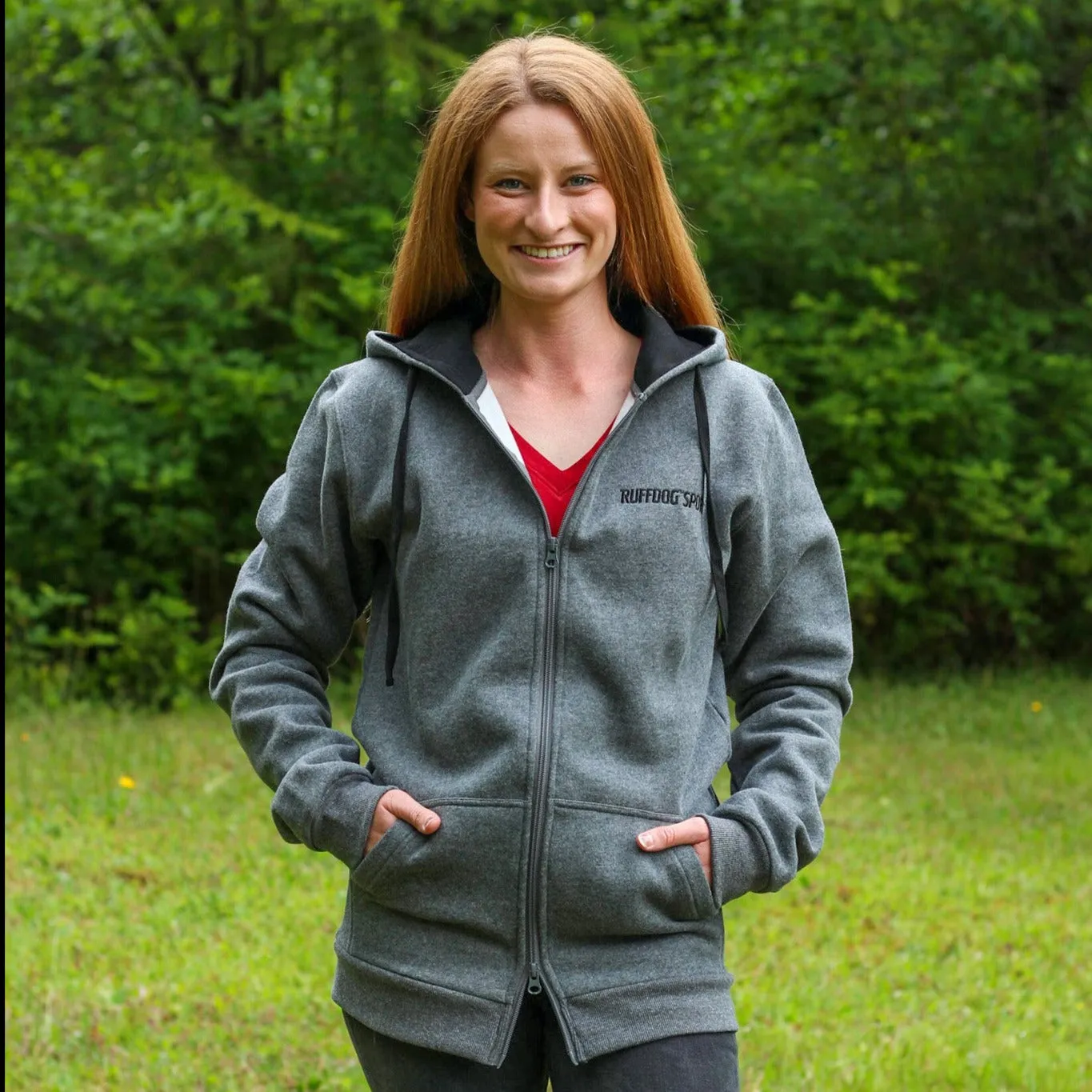 Ruffdog ODIN Hooded Fleece Dog Trainer Jacket SMOKE