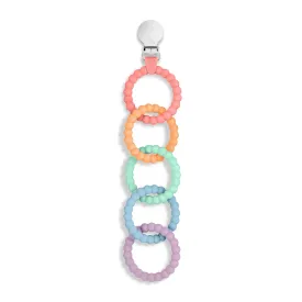 Ryan & Rose Cutie Clinks Attachable Teether Chew Toy for Babies (Mosaic)