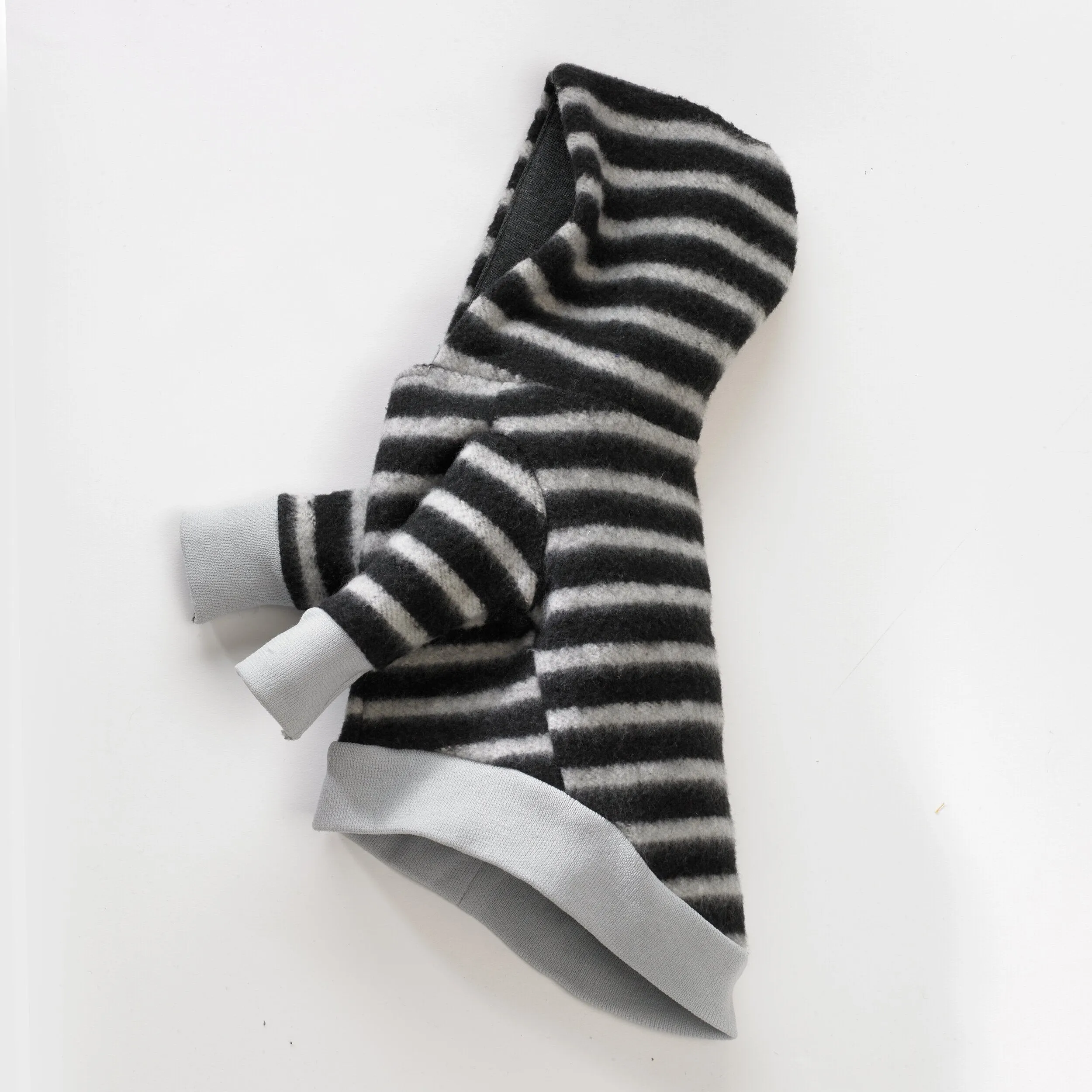 Safari Pooch | Black & Grey Stripe Dog Hoodie