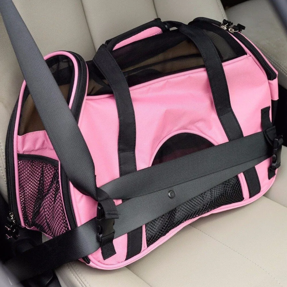 Sidiou Group Portable Pet Bag Folding Mesh Pet Bag Breathable pet carrier bag carry for dogs