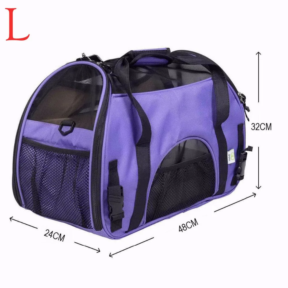 Sidiou Group Portable Pet Bag Folding Mesh Pet Bag Breathable pet carrier bag carry for dogs