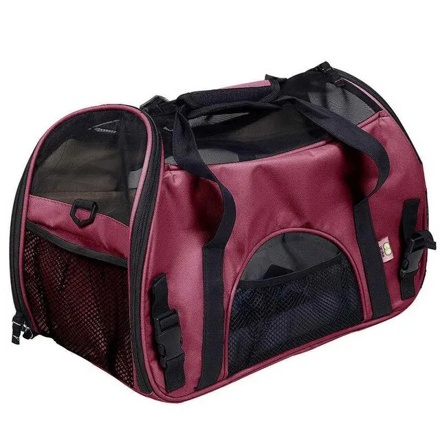 Sidiou Group Portable Pet Bag Folding Mesh Pet Bag Breathable pet carrier bag carry for dogs