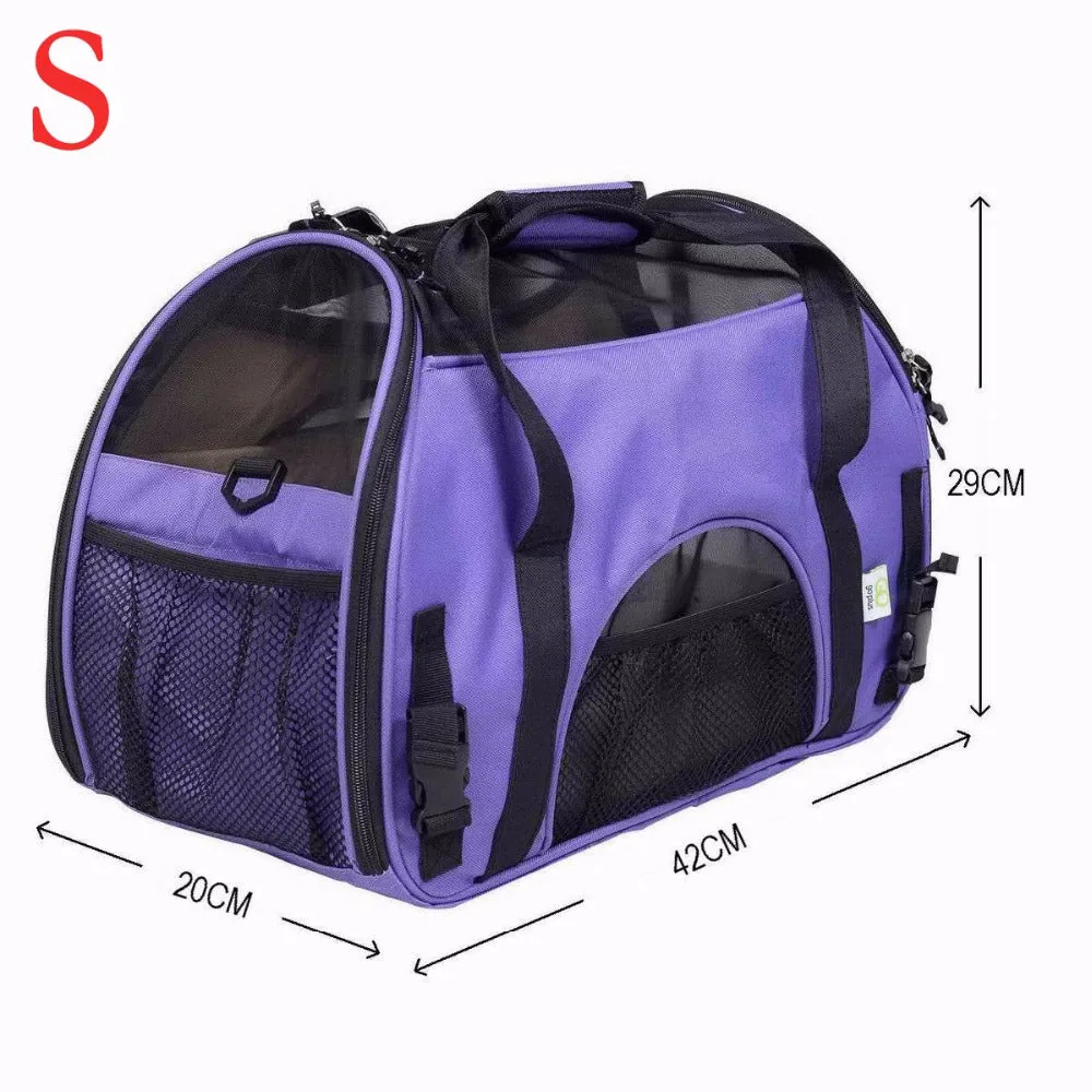 Sidiou Group Portable Pet Bag Folding Mesh Pet Bag Breathable pet carrier bag carry for dogs