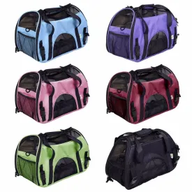 Sidiou Group Portable Pet Bag Folding Mesh Pet Bag Breathable pet carrier bag carry for dogs