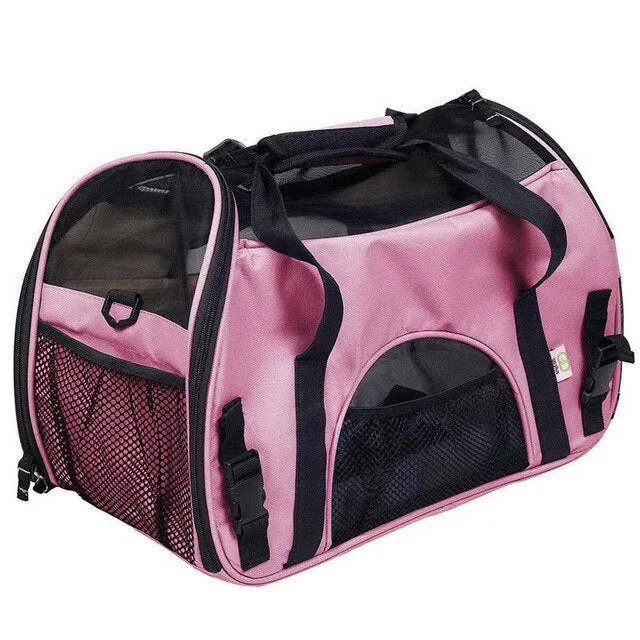 Sidiou Group Portable Pet Bag Folding Mesh Pet Bag Breathable pet carrier bag carry for dogs