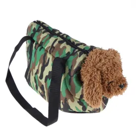 Sidiou Group Portable Pet Carrier Dog Backpack Outdoor Camo Print Slings Pet Bag Travel Carrier Bag