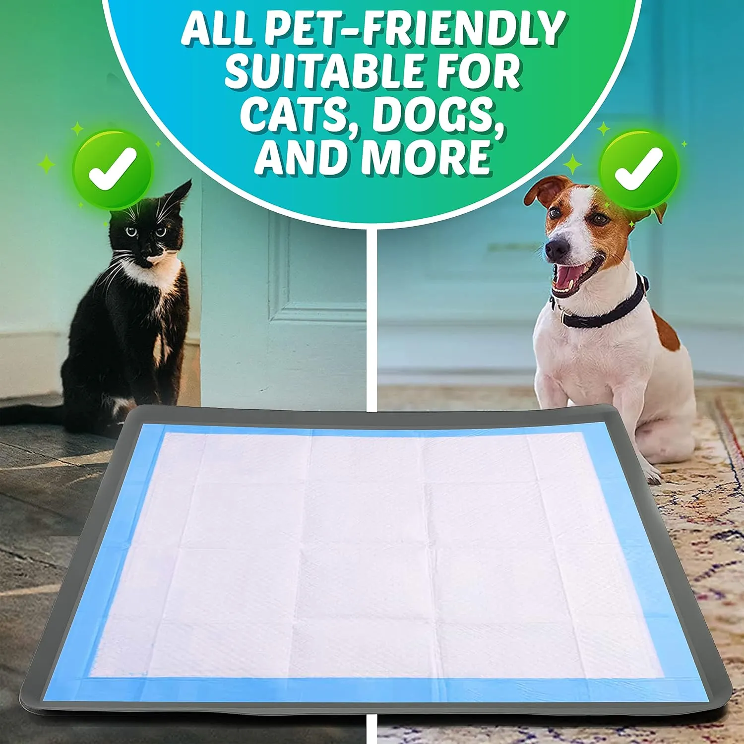 Skywin Dog Pad Holder Tray for 28 x 34 Inches Training Pads - Easy to Clean and Store Perfect for Dog Potty Tray  Silicon Wee Wee Pad Holder, No Spill Pee Pad Holder for Dogs (Grey)