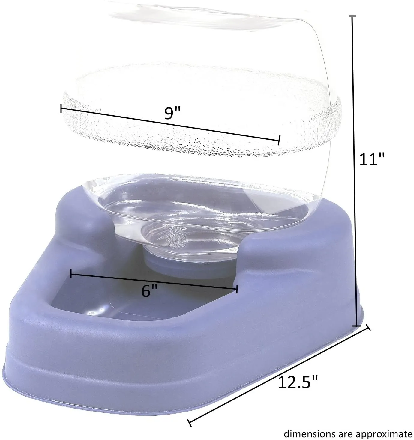 Small Gravity Pet Waterer Dispenser - 13″ x 11.5″ x 11.25 - Bergan