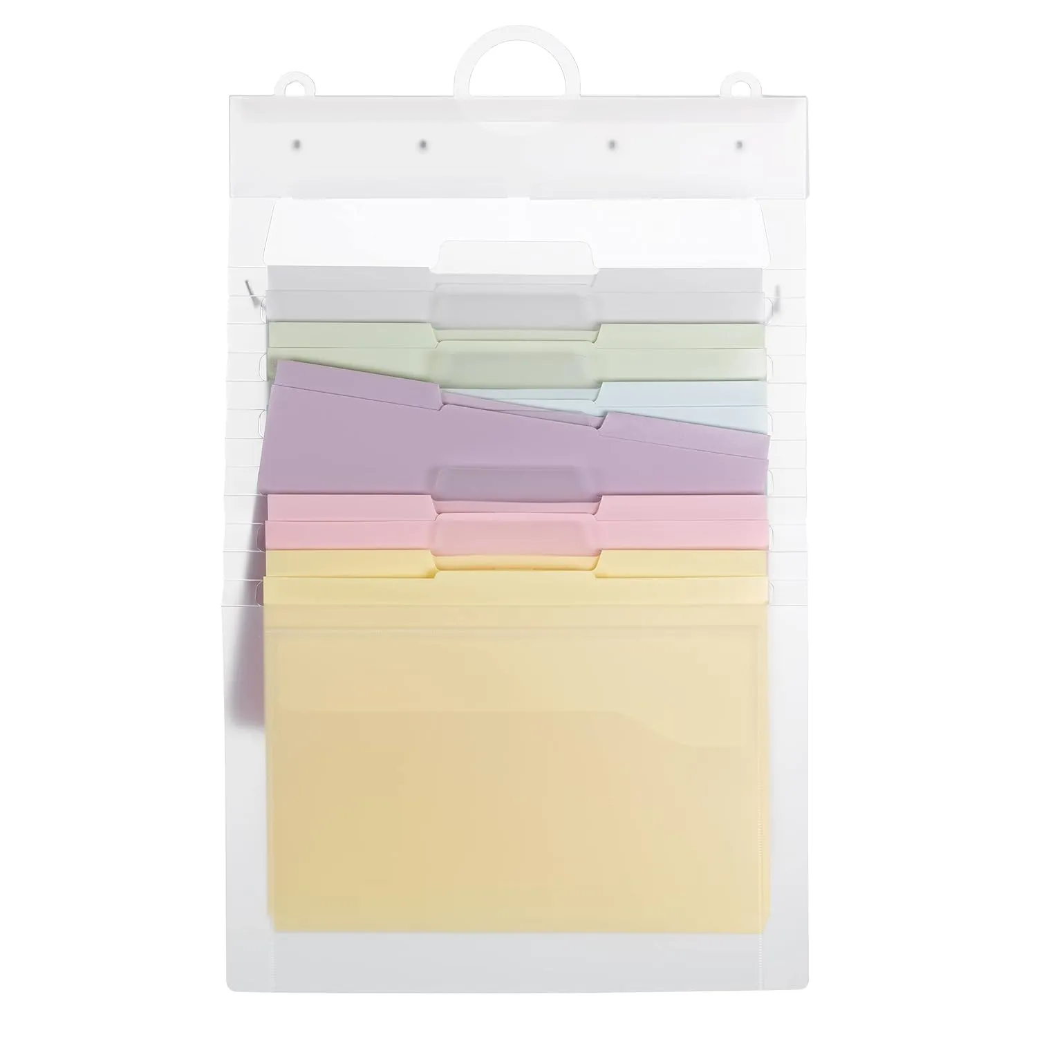 SMEAD Cascading Wall Organizer Gen 2, 6 Pockets, Letter Size, Pastel (92064)