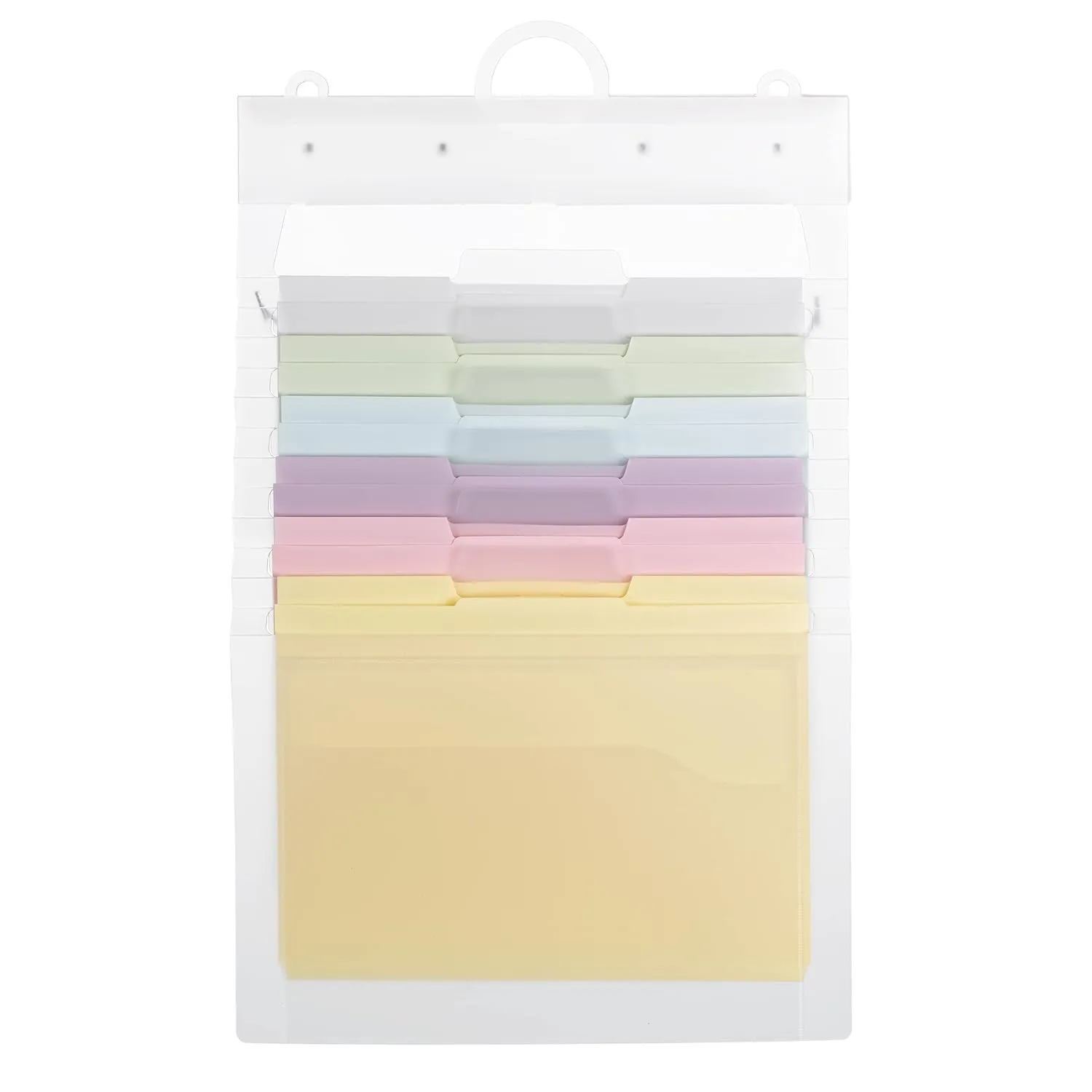 SMEAD Cascading Wall Organizer Gen 2, 6 Pockets, Letter Size, Pastel (92064)
