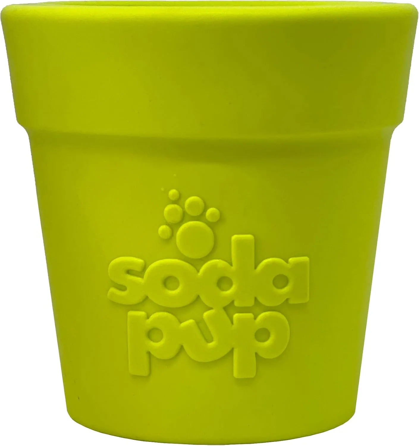 SodaPup Flower Pot  Durable Dog Treat Dispenser & Chew Toy Made in USA from Non-Toxic, Pet Safe, Food Safe Rubber Material for Mental Stimulation, Problem Chewing, Calming Nerves, & More