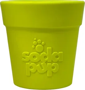 SodaPup Flower Pot  Durable Dog Treat Dispenser & Chew Toy Made in USA from Non-Toxic, Pet Safe, Food Safe Rubber Material for Mental Stimulation, Problem Chewing, Calming Nerves, & More