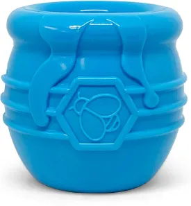 SodaPup Honey Pot  Durable Dog Treat Dispenser & Enrichment Toy Made in USA from Non-Toxic, Pet Safe, Food Safe Natural Rubber Material for Mental Stimulation, Problem Chewing, Calming Nerves, & More