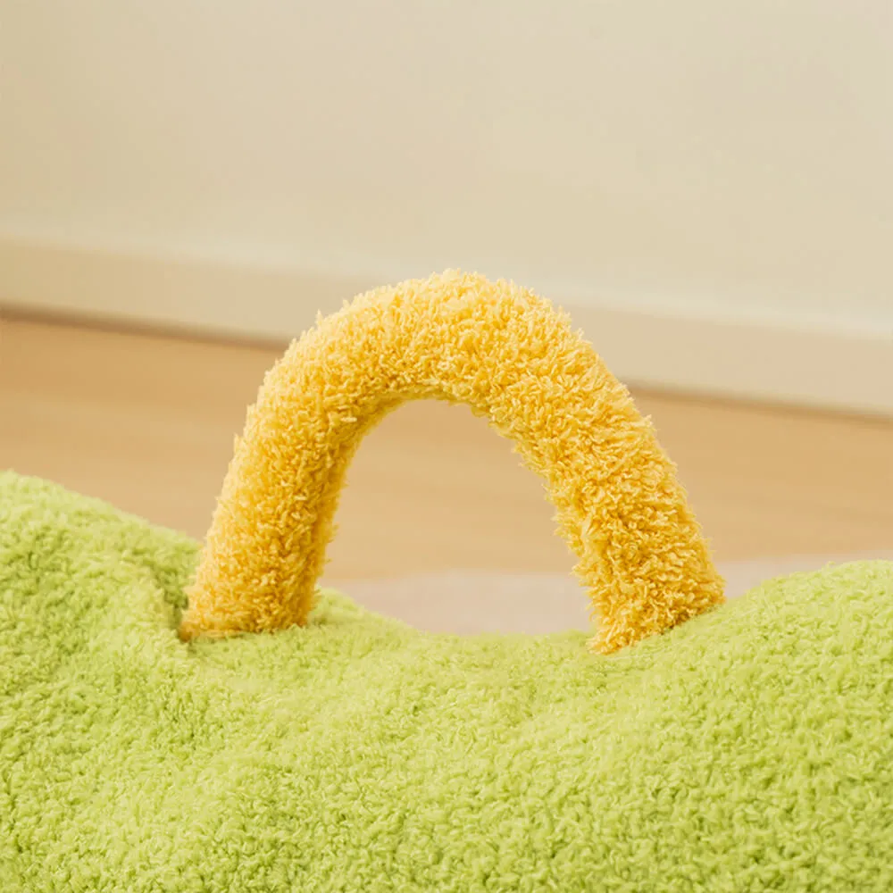 Soft Plush Monster Design Elevated Dog & Cat Sofa Bed