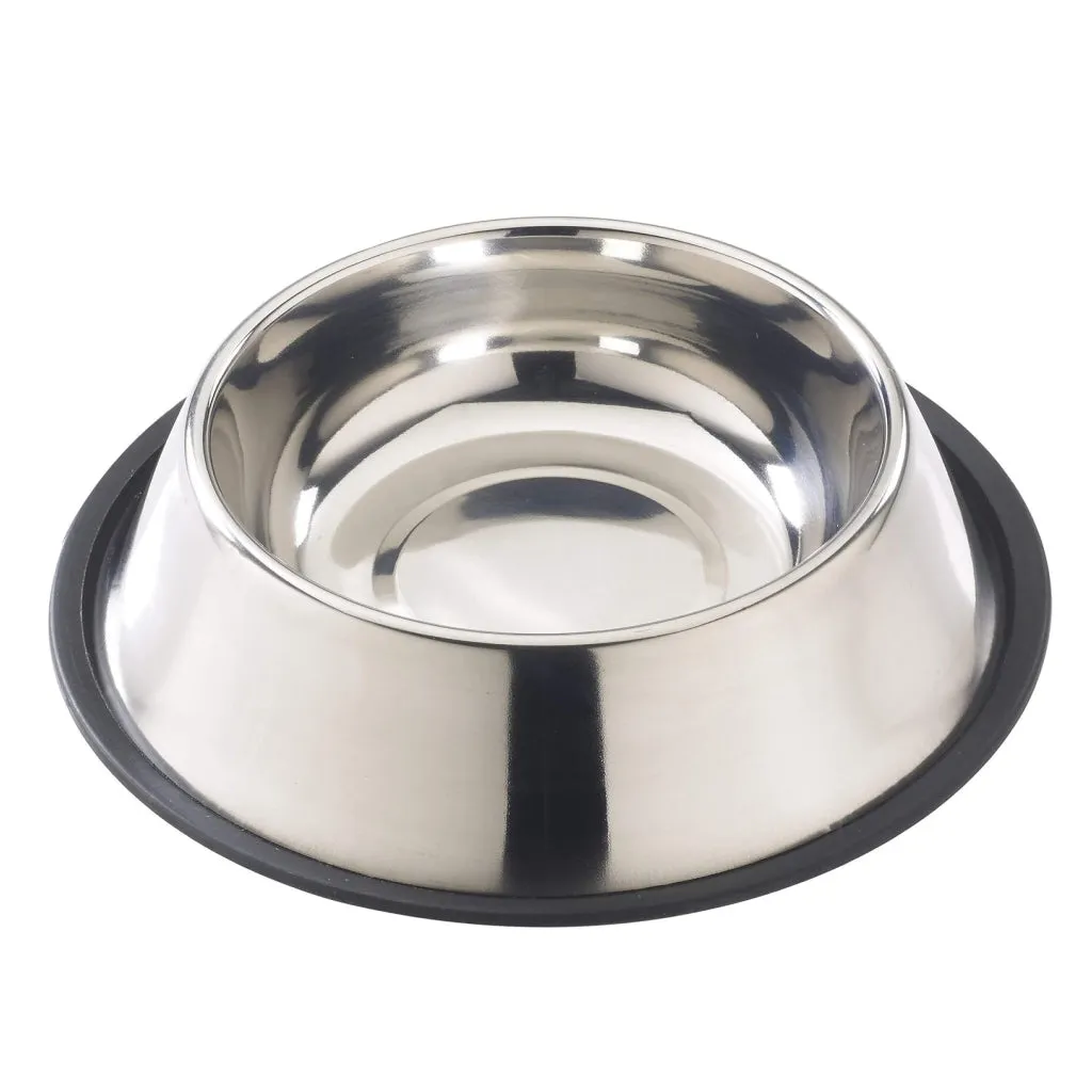 Spot Stainless Steel Mirror Finish No-Tip Dog Bowl