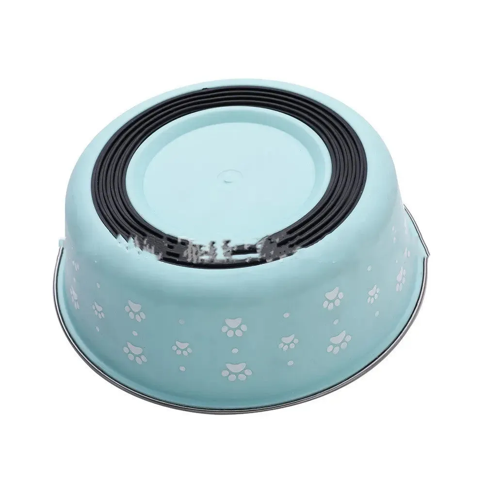 Stainless Steel Dog Food Bowl Pet Supplies