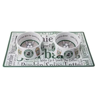 Starbarks Bowls & Mat