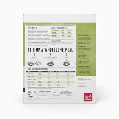 The Honest Kitchen Grain Free Chicken Recipe Dehydrated Dog Food