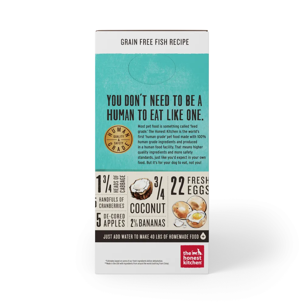 The Honest Kitchen Grain Free Fish Recipe Dehydrated Dog Food