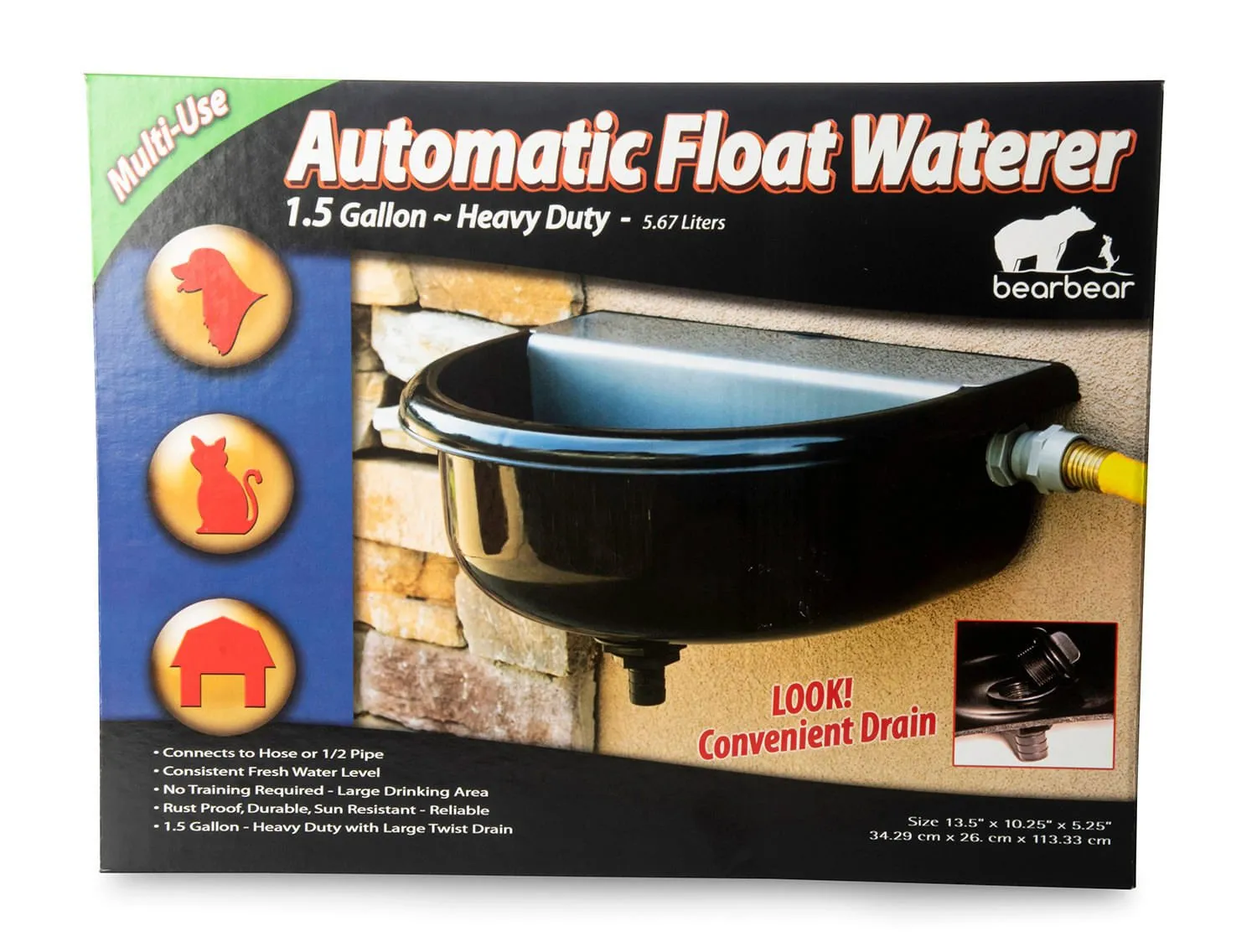 Tough Guy Automatic Waterer, 1-1/2 gal