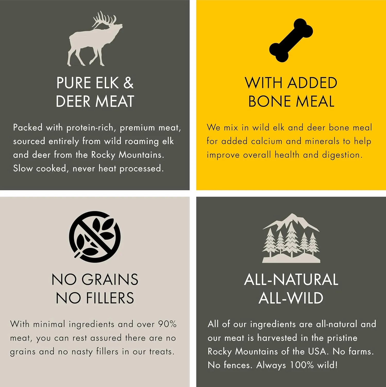 Training Treat Nibs for Dogs, Elk & Deer Protein, Rewards for Effective Dog Training, All Natural, No Fillers, No Artificial Preservatives, for Puppies (4 Ounce, 2, Count)