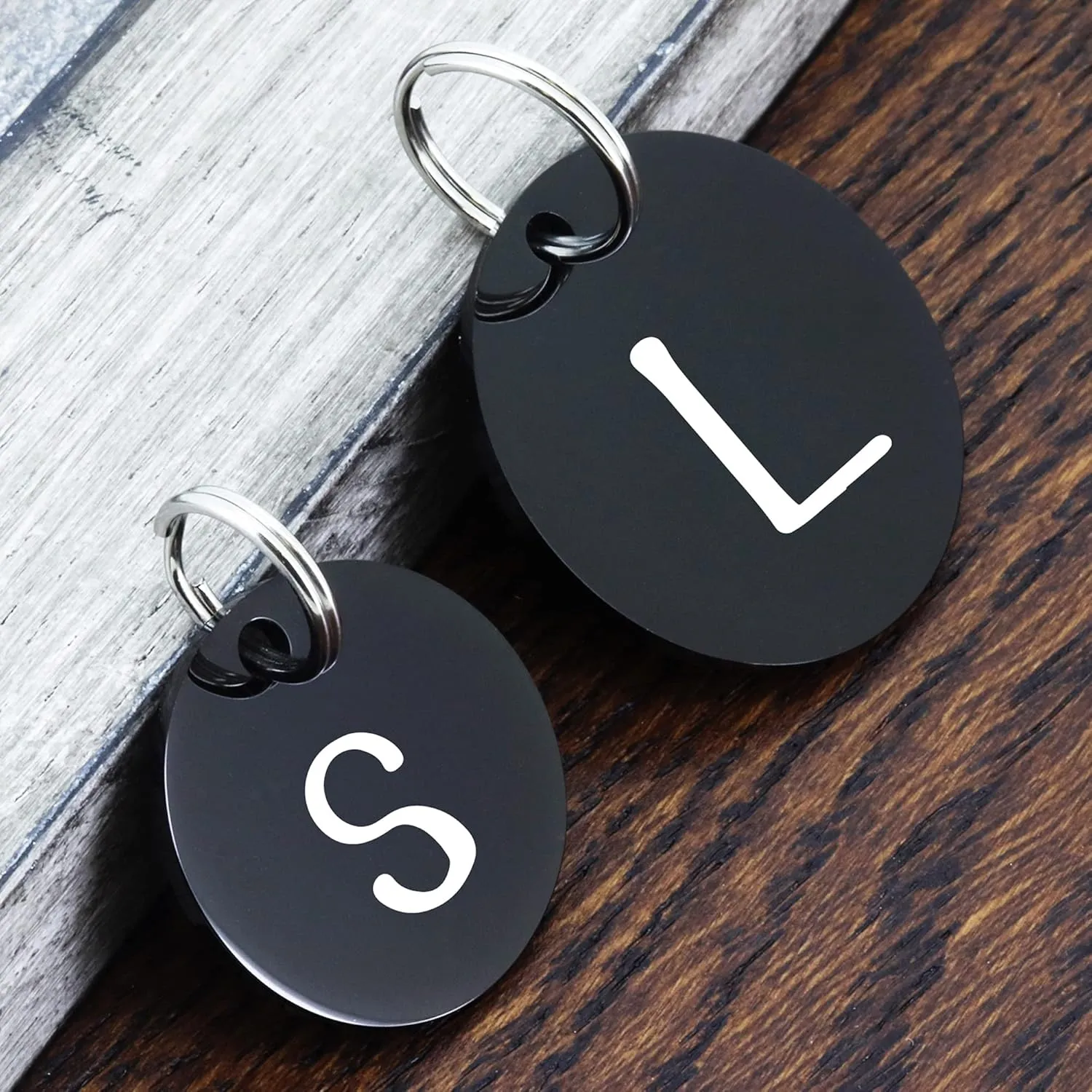 UltraJoys Stainless Steel Pet ID Tag - Personalized Front and Back Engraving, Custom Cat & Dog Tags with Ocean Surfing Design