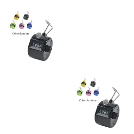 US 2-4 Pack Metal Hand Tally 4-Digit Number Counter Mechanical Manual Clicker