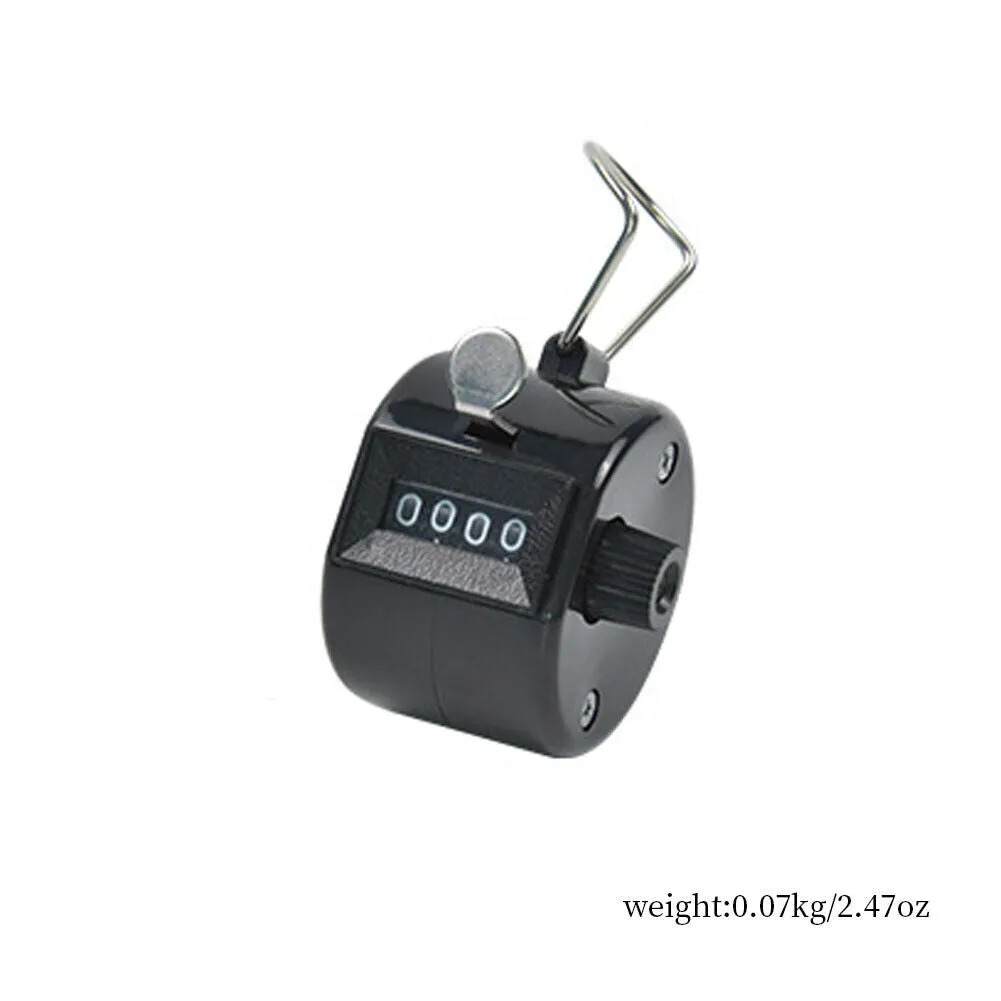 US 2-4 Pack Metal Hand Tally 4-Digit Number Counter Mechanical Manual Clicker