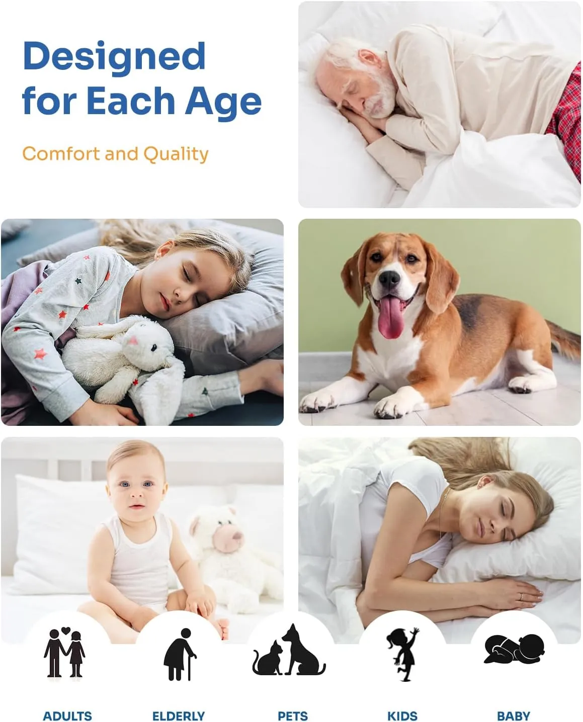 Washable Bed Pads 36" x 72" - 2 Pack, Grey, Waterproof Bed Pads for Incontinence, Bed Wetting Pads for Bed, Sofa, Floor, Resuable Underpads for Adults, Seniors, Pet