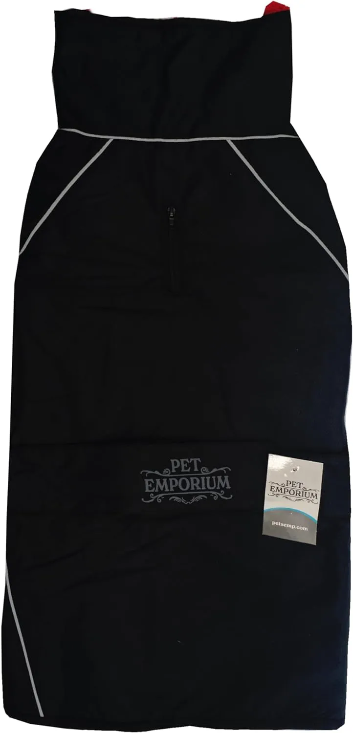 Waterproof Dog Jacket/Coat with Fleece Lining, Reflective Strips