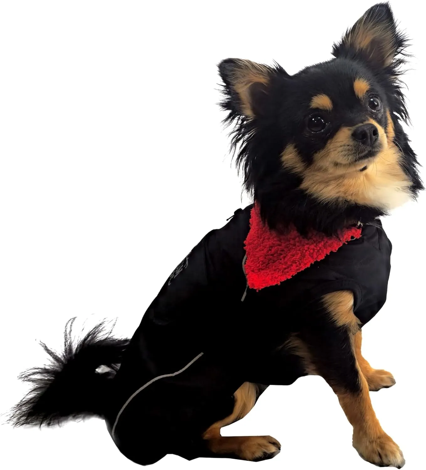 Waterproof Dog Jacket/Coat with Fleece Lining, Reflective Strips