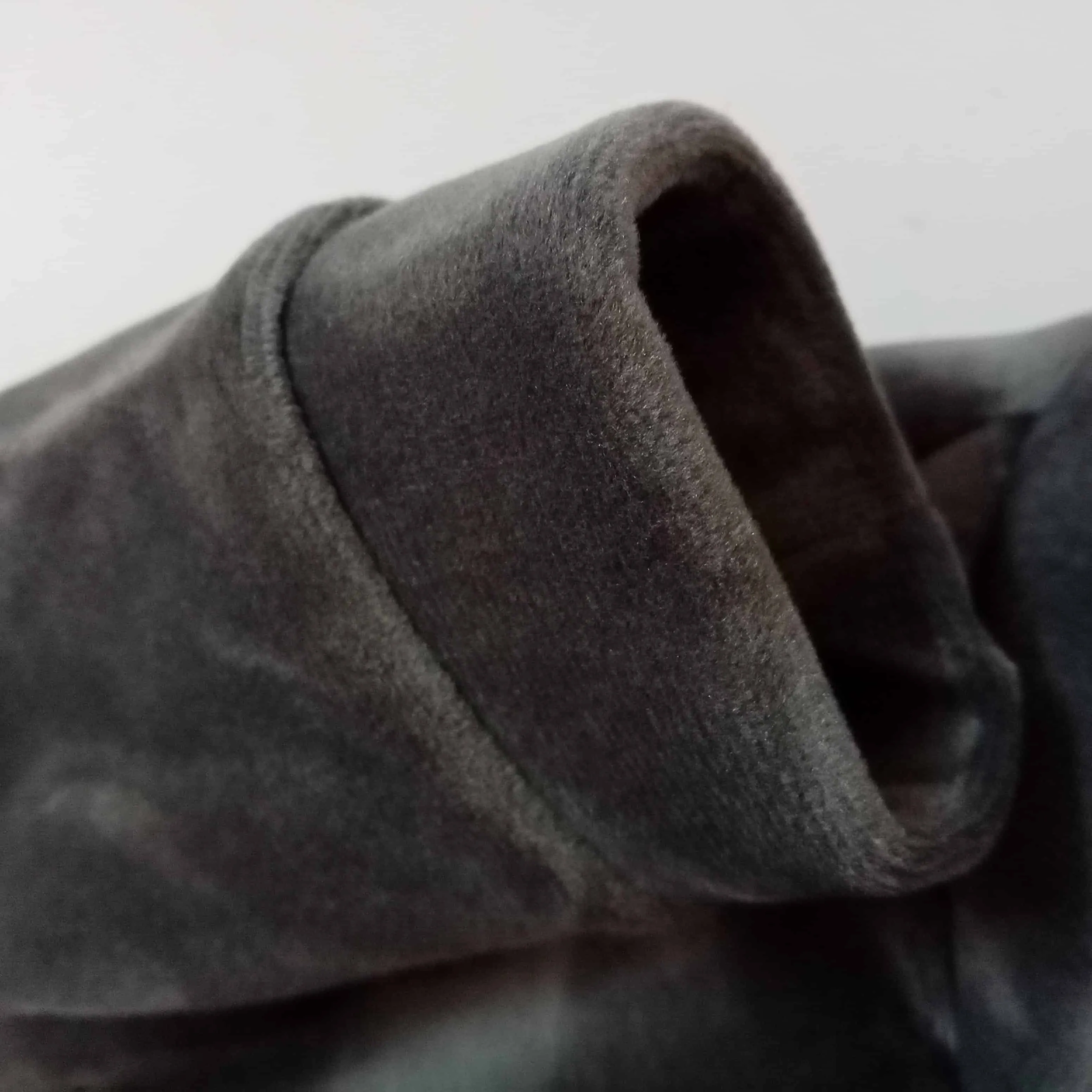 Winter Velour (Velvet Feel) Pom Dog Hoodie Sweatshirt - Grey or Navy